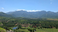 Coconut groves and the Western Ghats as seen from Thirumalai Murugan Temple, Panboli, Tamil Nadu