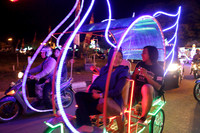Ride in a dazzling cycle cart is a must have experience in Yogyakarta, Indonesia