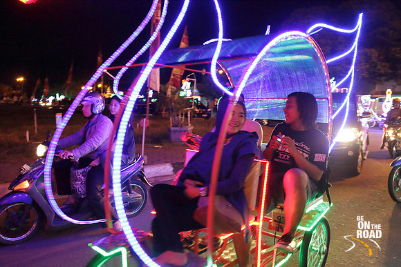 Ride in a dazzling cycle cart is a must have experience in Yogyakarta, Indonesia