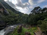 Beautiful landscape surrounding the Palaruvi Falls