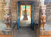 Main entrance door of Valiswara temple at Tiruvaliswaram