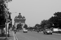 Patuxay Victory Gate, An important landmark in Vientiane, Laos