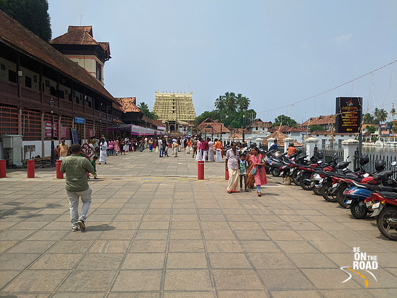 The large gopuram of Padmanabha Swamy Temple, Thiruvananthapuram