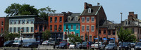 Historic Thames street of Baltimore, Maryland