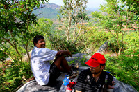 Taking a breather at a view point