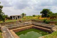 Ruins of Temple and Temple Pond on top of Chandrayana Betta