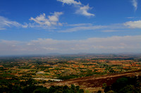 View of the villages and plains below