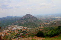 View of Quarry that lies between Chandrayana Betta and Skandagiri Hills
