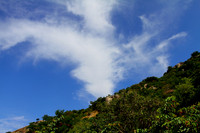 A serene view of the sky and the hills