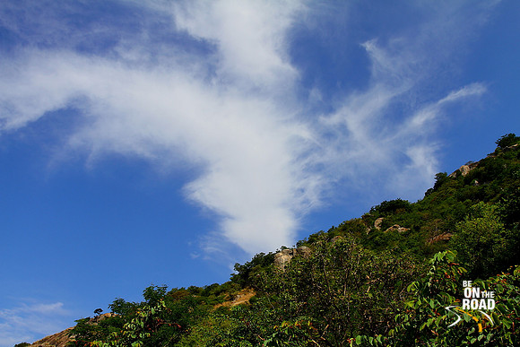 A serene view of the sky and the hills