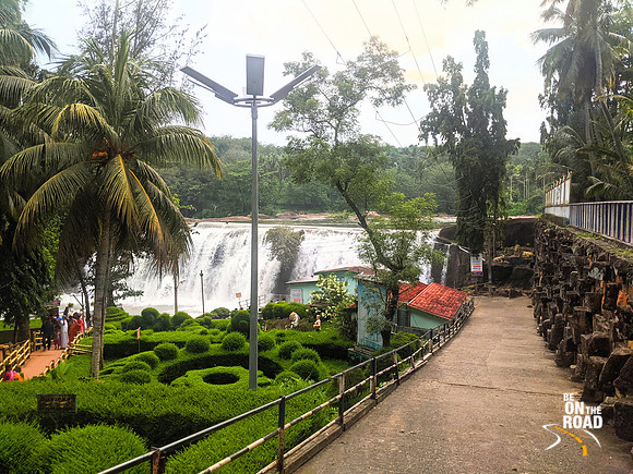 The stunning Thiruparappu Waterfall on the Kodayar River