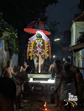 Lord Shiva on Yaanai vahanam - Thiruvatharai festival, Kallidaikurichi