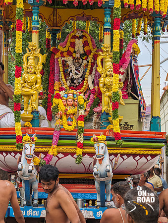 Beautifully decked Lord Natarajar in Goratham on Thiruvatharai Festival