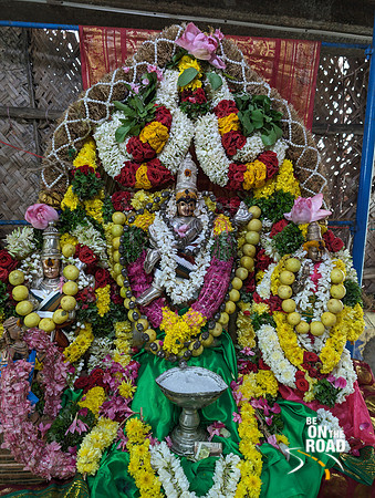 Lord Natarajar and his consorts all decked up on Thiruvatharai Festival Day