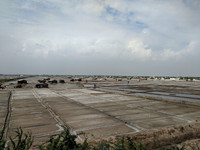 The famous salt pans of Thoothukudi, Tamil Nadu