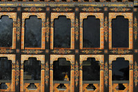 Windows on a temple at Dochu La, Bhutan