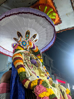 Lord Adi Varaha Perumal on the night of Garuda Sevai, Puratasi month, Kallidaikurichi