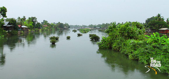 Don Det and Don Khon on either side of the Mekong, 4000 islands, Laos
