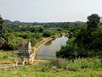 The Kannadigan canal from Manimuthar Dam that irrigates this region