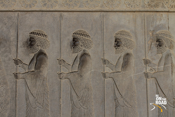 Persepolis Frieze depicting Persian immortals