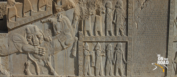 Persian empire reliefs at Persepolis, Iran