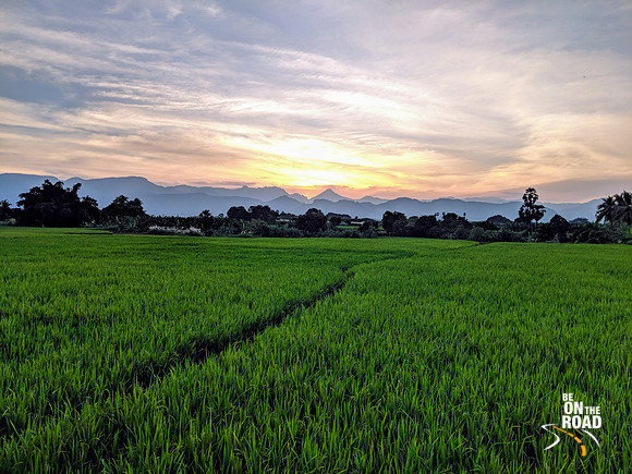 Gorgeous evening landscape at Kallidaikurichi village, Tirunelveli, Tamil Nadu