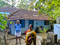 Gopi Mama and Chandrika Maami at their Pullode home