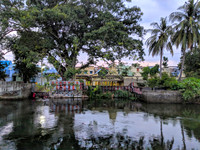Kannadigan Canal, Shiva Temple and Banyan Tree at Kallidaikurichi, Tamil Nadu