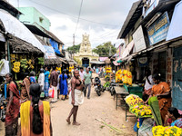 A colorful and traditional Pongal shopping moment from Kallidaikurichi, Tamil Nadu