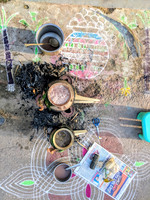 Pongal offering to the sun god on the occassion of Uttarayan, Kallidaikurichi, Tamil Nadu
