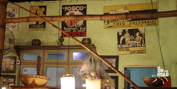 Inside the East Javanese Inggil Restaurant, Malang
