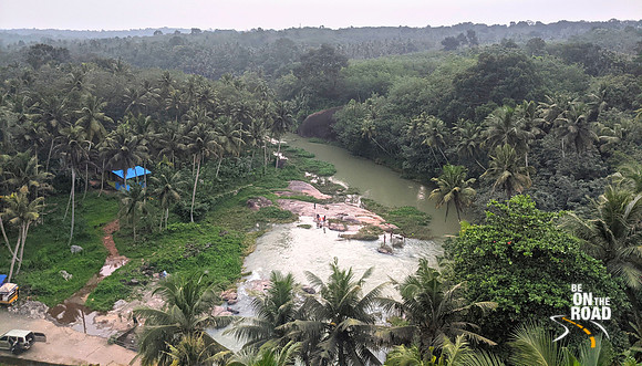 Pahrali river seen from the top of Mathoor hanging bridge