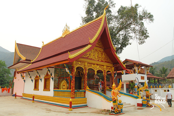 Traditional Lao temple at Muang Khua, Laos