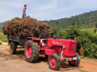 A farmer and his tractor