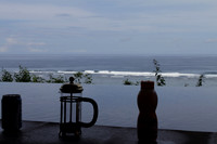 Bali's private swimming pool coupled with cliff and ocean view