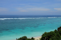 The lovely southern coast of Bali as seen from Nusa Dua