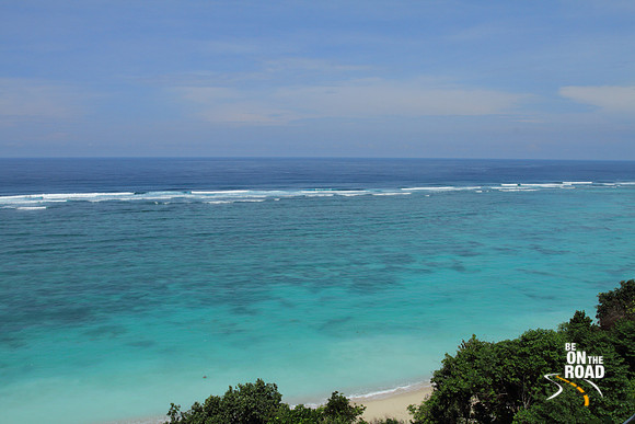 The lovely southern coast of Bali as seen from Nusa Dua