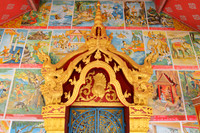The temple with Ramayana beliefs at Muang Khua, Laos