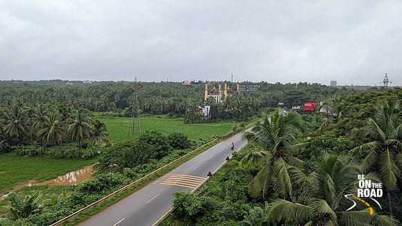 Lush view seen from the elevated expressway NH 44 running through the length of Kerala