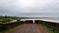 Beautiful coastline seen from Bekal Fort, Kerala