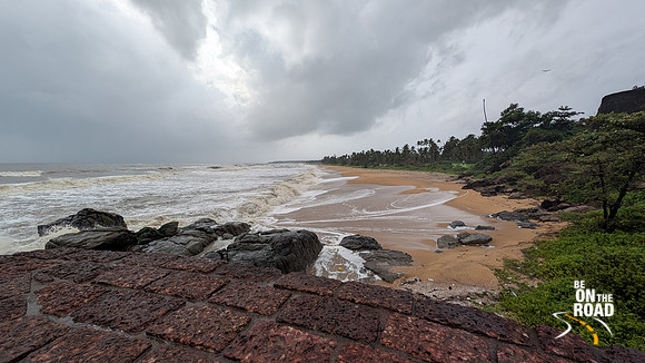 A monsoon day at Bekal Fort Beach, Kerala