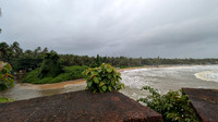 The river joins the sea at Bekal Fort, Kerala