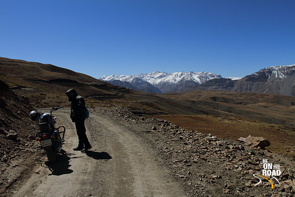 Motorcycling in the high mountains of Spiti