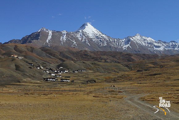 Extremely scenic mountain village of Langza in Spiti, Western Himalayas