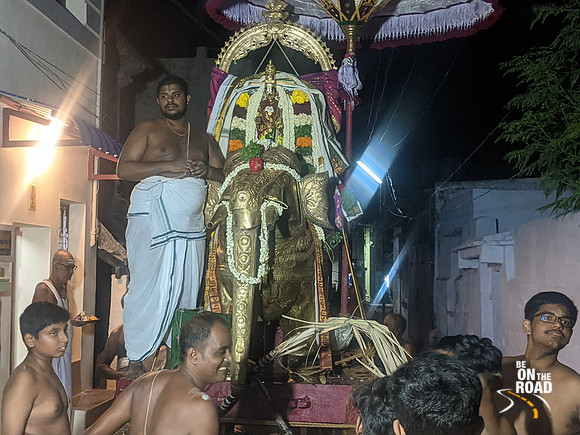 Lord Vishnu on elephant vahanam - Adi Varaha Perumal Koil Brahmotsavam