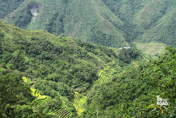 Batad Rice Terraces surrounded by lush green tropical forests