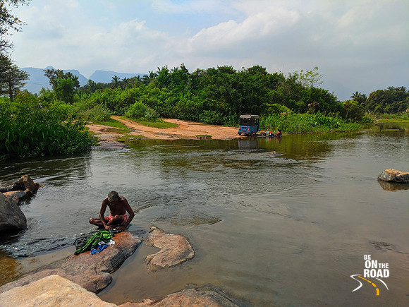 Manimuthar river enroute to Singampetty from Vairavikulam