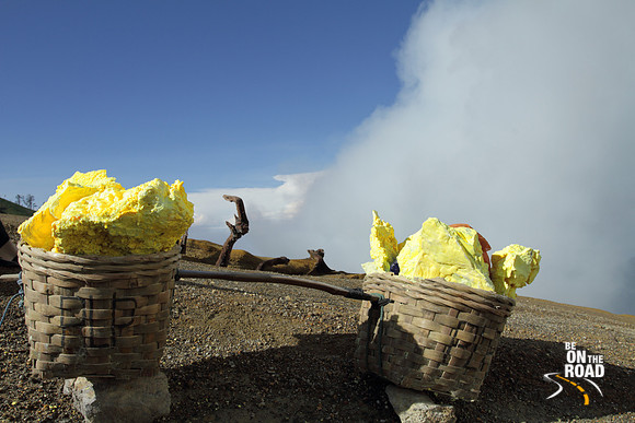 The Sulphur that defines the life of the miner at Kawah Ijen