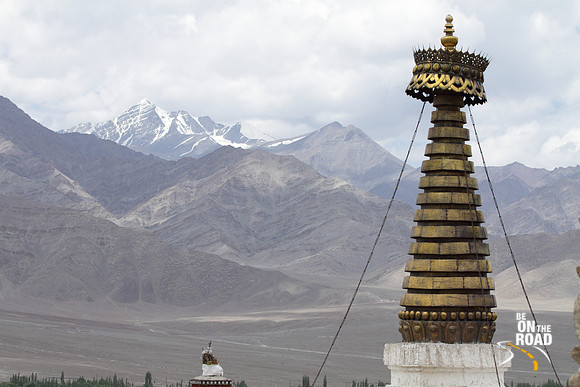 A typical Ladakh summer landscape as seen from the top of Shey Palace