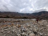 A view of Dorjeeling village from the river